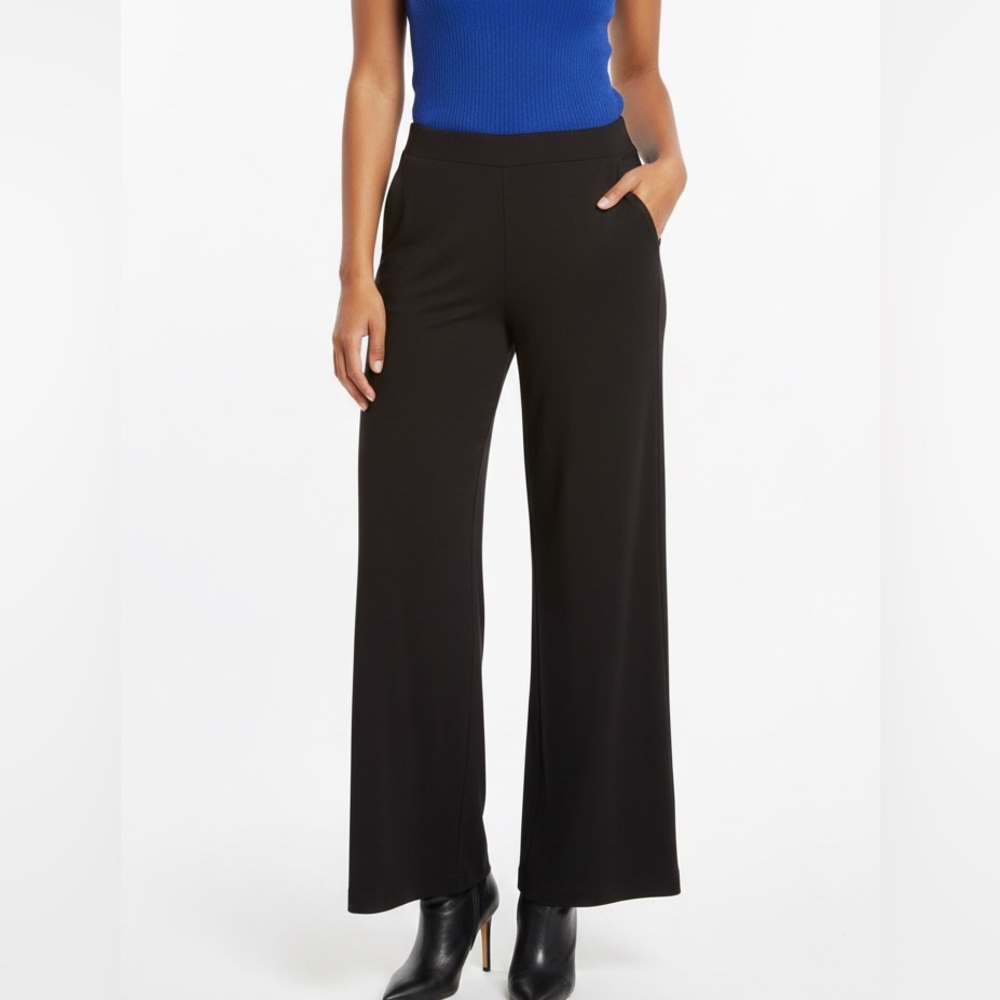 Chic Black Women's Wide Leg Pants